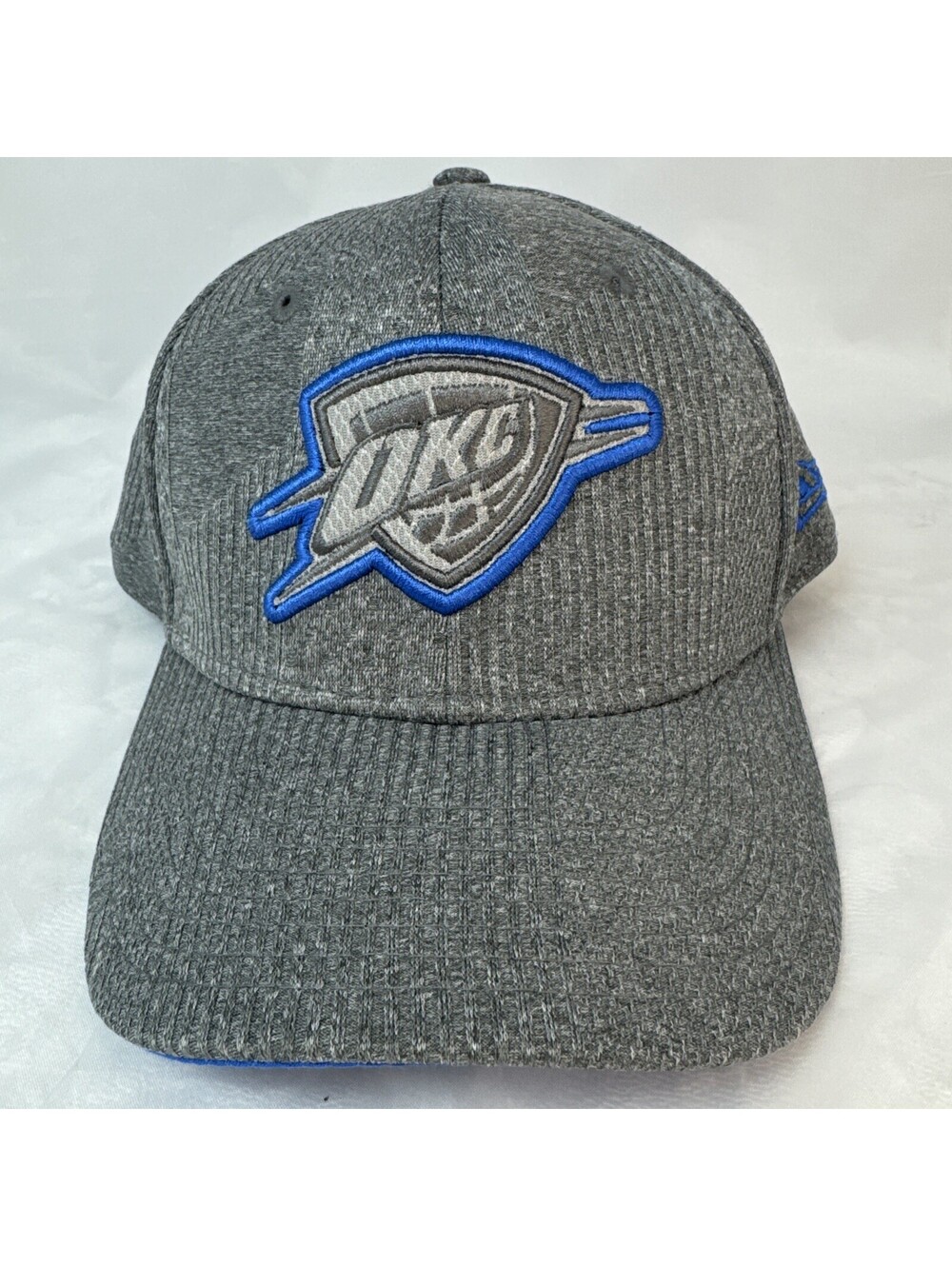New Era 39THIRTY OKC Thunder SnapBack Hat Gray Blue NBA Authentic Basketball 🏀
